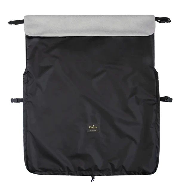 Emitex Nepadacia deka čierna + velvet svetlo šedá