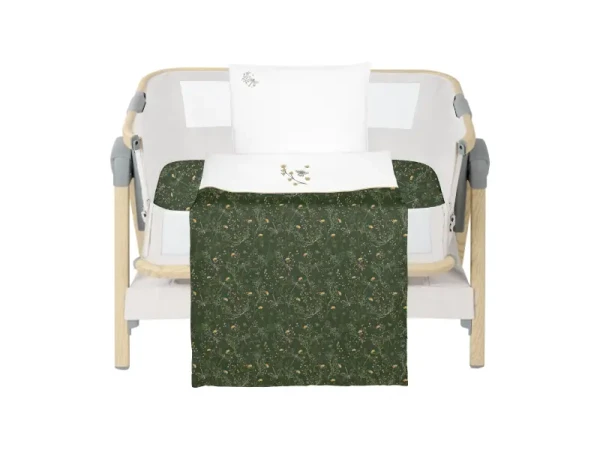 KikkaBoo Posteľná sada s obliečkami 3ks do postieľky 50x85 cm Secret Garden Green