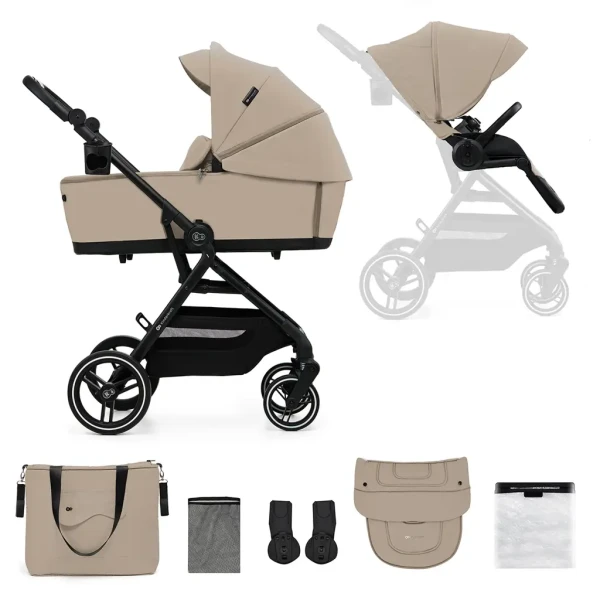 KINDERKRAFT SELECT Kočík kombinovaný Yoxi 2v1 Sand Beige